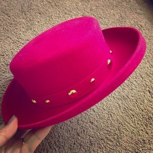 Importina pink hat by Bollman Hat Company